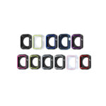 Two-color Shockproof Protective Case For Apple Watch Series 8 / 7 41mm(Black + White)