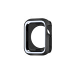 Two-color Shockproof Protective Case For Apple Watch Series 8 / 7 45mm(Black + White)