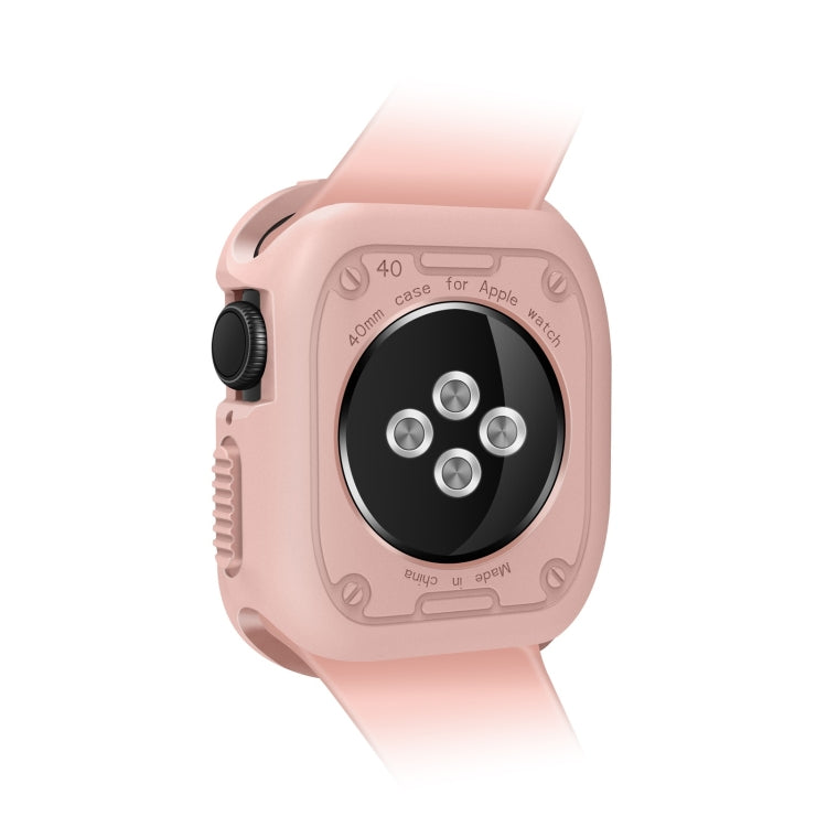 Silicone Shockproof Watch Protective Case For Apple Watch Series 8 / 7 41mm(Pink)