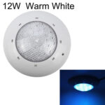 12W ABS Plastic Swimming Pool Wall Lamp Underwater Light(Warm White)