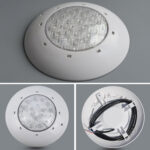 12W ABS Plastic Swimming Pool Wall Lamp Underwater Light(White)