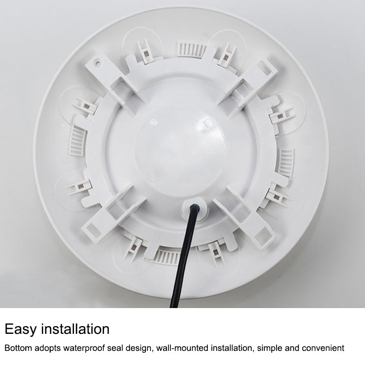 12W ABS Plastic Swimming Pool Wall Lamp Underwater Light(White)