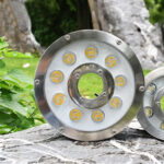 12W Landscape Ring LED Aluminum Alloy Underwater Fountain Light(White Light)