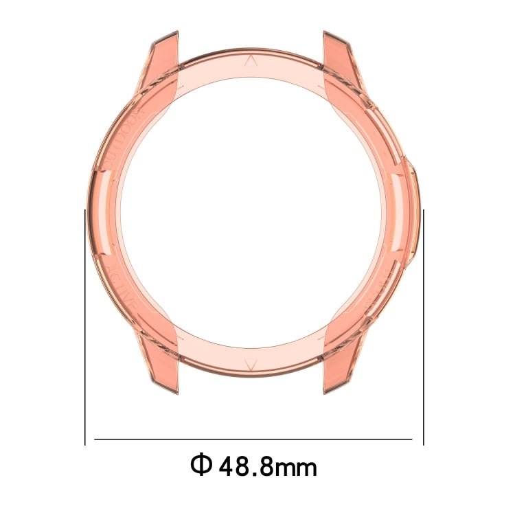 For Xiaomi Watch Color 2 Half Coverage Hollowed TPU Protective Case(Transparent Black)