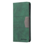 For Samsung Galaxy S20 Magnetic Splicing Leather Phone Case(Green)