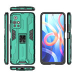 For Xiaomi Redmi Note 11 5G Supersonic PC + TPU Shock-proof Phone Case with Holder(Green)