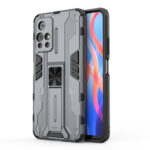 For Xiaomi Redmi Note 11 5G Supersonic PC + TPU Shock-proof Phone Case with Holder(Grey)