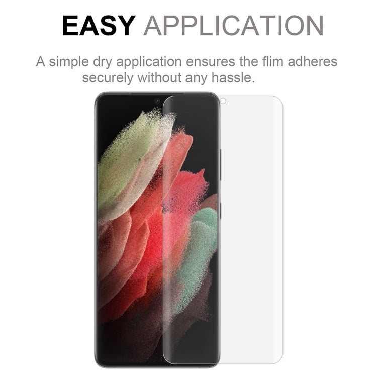 For Samsung Galaxy S22 Ultra 5G 2pcs 3D Curved Silk-screen PET Full Coverage Protective Film(Transparent)