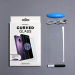 For Samsung Galaxy S22 Ultra 5G UV Liquid Curved Full Glue Tempered Glass Film