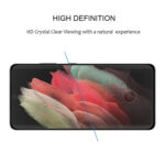 For Samsung Galaxy S22 Ultra 5G Edge Glue 3D Curved Edge Full Screen Tempered Glass Film(Black)