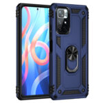 For Xiaomi Redmi Note 11 5G Shockproof TPU + PC Phone Case with 360 Degree Rotating Holder(Blue)