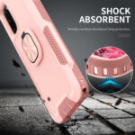 For Samsung Galaxy S20 3 in 1 PC + TPU Phone Case with Ring Holder(Pink)