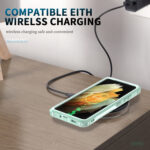 For Samsung Galaxy S21 Ultra 5G 3 in 1 PC + TPU Phone Case with Ring Holder(Mint Green)