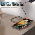 For Samsung Galaxy S21 Ultra 5G 3 in 1 PC + TPU Phone Case with Ring Holder(Orange)