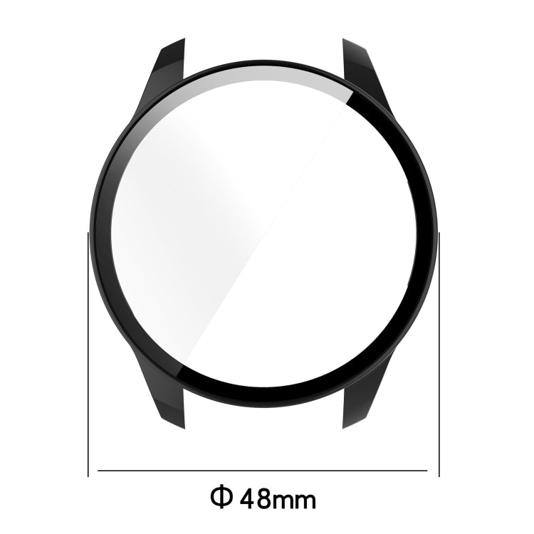 For Xiaomi Watch Color Sport PC + Tempered Glass Watch Protective Case(Black)