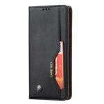 For Samsung Galaxy S22 Ultra 5G Knead Skin Texture Leather Phone Case(Black)