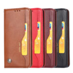 For Samsung Galaxy S22 Ultra 5G Knead Skin Texture Leather Phone Case(Wine Red)