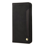 For Xiaomi Redmi Note 11 Skin Feel Splicing Leather Phone Case(Black)