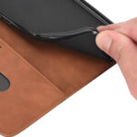 For Xiaomi Redmi Note 11 Skin Feel Splicing Leather Phone Case(Brown)