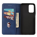 For Xiaomi Redmi Note 11 Skin Feel Splicing Leather Phone Case(Blue)