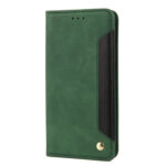 For Xiaomi Redmi Note 11 Skin Feel Splicing Leather Phone Case(Green)