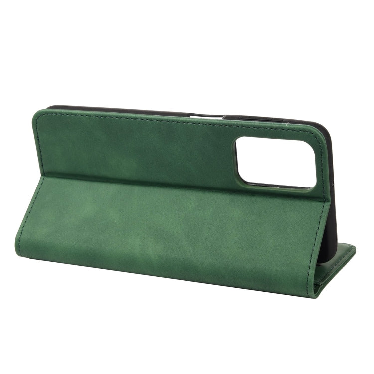 For Xiaomi Redmi Note 11 Skin Feel Splicing Leather Phone Case(Green)