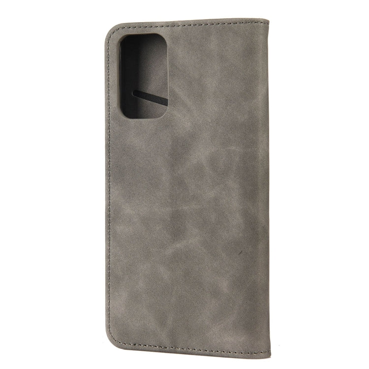 For Xiaomi Redmi Note 11 Skin Feel Splicing Leather Phone Case(Grey)