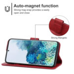 For Samsung Galaxy S20 Leather Phone Case(Red)