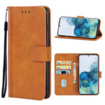 For Samsung Galaxy S20 Leather Phone Case(Brown)