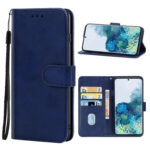 For Samsung Galaxy S20 Leather Phone Case(Blue)