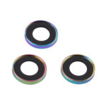 For iPhone 11 Pro / 11 Pro Max / 12 Pro 9H Point Drill Camera Lens Protector Circle(Colorful)