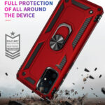 For Galaxy S20 Ultra Armor Shockproof TPU + PC Protective Case with 360 Degree Rotation Holder(Black)