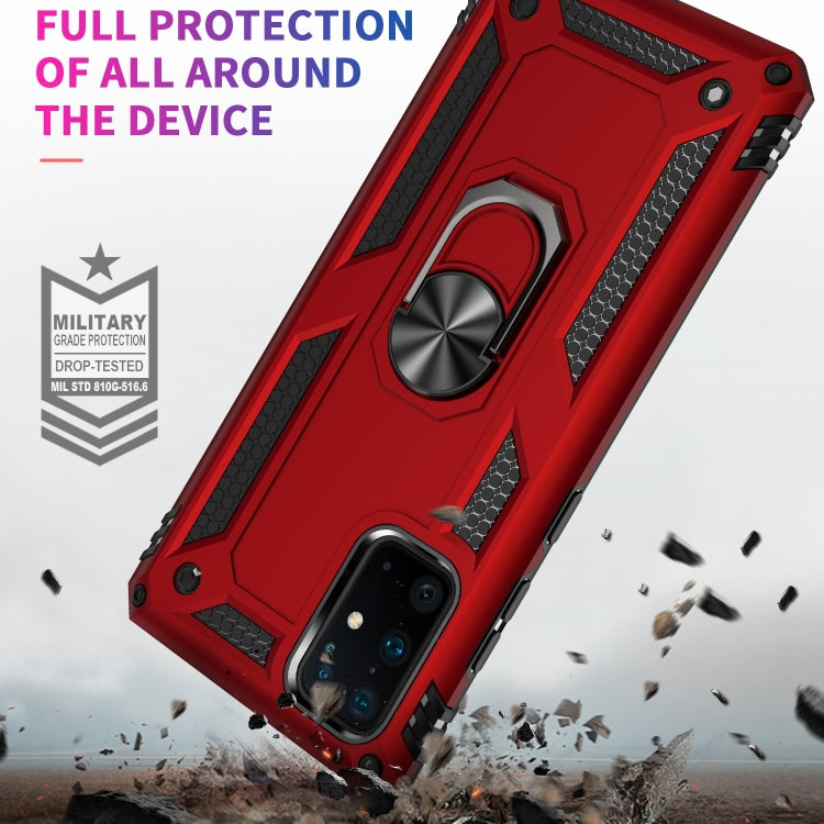 For Galaxy S20 Ultra Armor Shockproof TPU + PC Protective Case with 360 Degree Rotation Holder(Red)