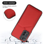 For Xiaomi Redmi Note 11 Pro Skin Feel PU + TPU + PC Phone Case with Card Slots(Red)
