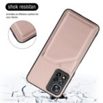 For Xiaomi Redmi Note 11 Pro Skin Feel PU + TPU + PC Phone Case with Card Slots(Rose Gold)