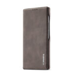 For Samsung Galaxy S22 Ultra 5G LC.IMEEKE Hon Ancient Series Horizontal Flip Leather Phone Case(Coffee)