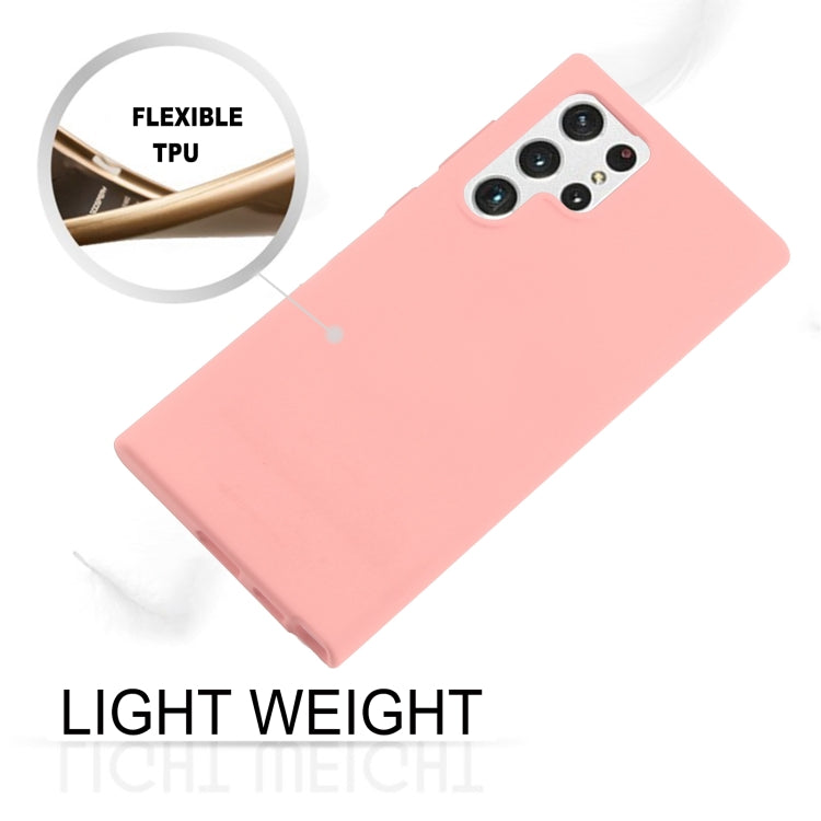 For Samsung Galaxy S22 Ultra 5G GOOSPERY SOFT FEELING Liquid TPU Soft Case(Pink)