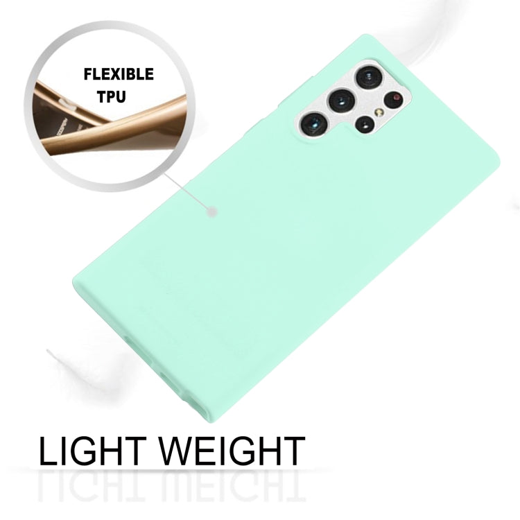 For Samsung Galaxy S22 Ultra 5G GOOSPERY SOFT FEELING Liquid TPU Soft Case(Mint Green)