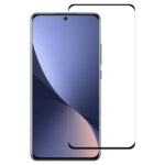 Edge Glue 9H HD 3D Curved Edge Tempered Glass Film For Xiaomi 12X / 12 / 12S(Black)