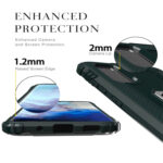 For Galaxy S20 Carbon Fiber Protective Case with 360 Degree Rotating Ring Holder(Green)