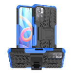 For Xiaomi Redmi Note 11 5G Tire Texture TPU + PC Phone Case(Blue)