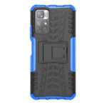 For Xiaomi Redmi Note 11 5G Tire Texture TPU + PC Phone Case(Blue)