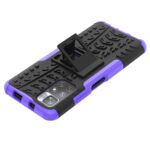 For Xiaomi Redmi Note 11 5G Tire Texture TPU + PC Phone Case(Purple)