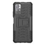 For Xiaomi Redmi Note 11 5G Tire Texture TPU + PC Phone Case(Black)