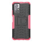 For Xiaomi Redmi Note 11 5G Tire Texture TPU + PC Phone Case(Pink)