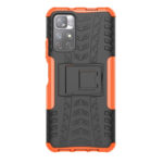 For Xiaomi Redmi Note 11 5G Tire Texture TPU + PC Phone Case(Orange)