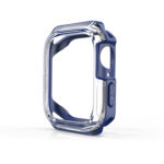 Transparent Two-color Armor Case For Apple Watch Series 8 / 7 41mm(Blue)