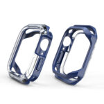 Transparent Two-color Armor Case For Apple Watch Series 8 / 7 41mm(Blue)