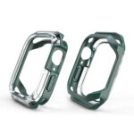 Transparent Two-color Armor Case For Apple Watch Series 8 / 7 41mm(Green)