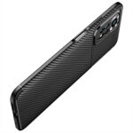 For Xiaomi Redmi Note 11 Overseas Version Carbon Fiber Texture Shockproof TPU Phone Case(Black)